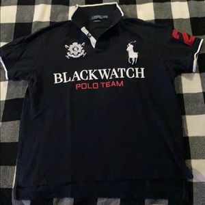 BLACKWATCH POLO🐎TEAM XL custom fit polo